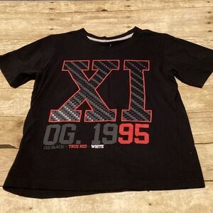 Ladies Graphic T-Shirt - Black and Red